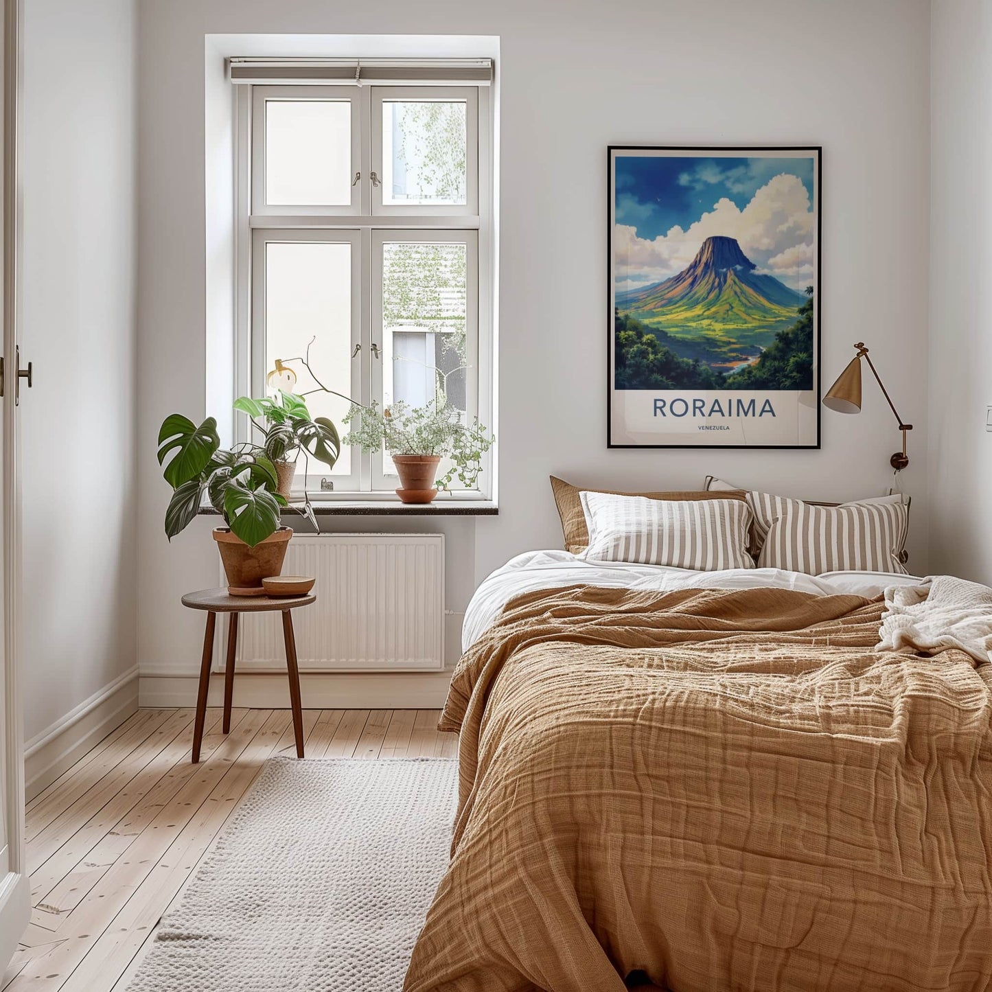 Roraima Poster - Venezuela Travel Art - Towering Plateau River Home Decor