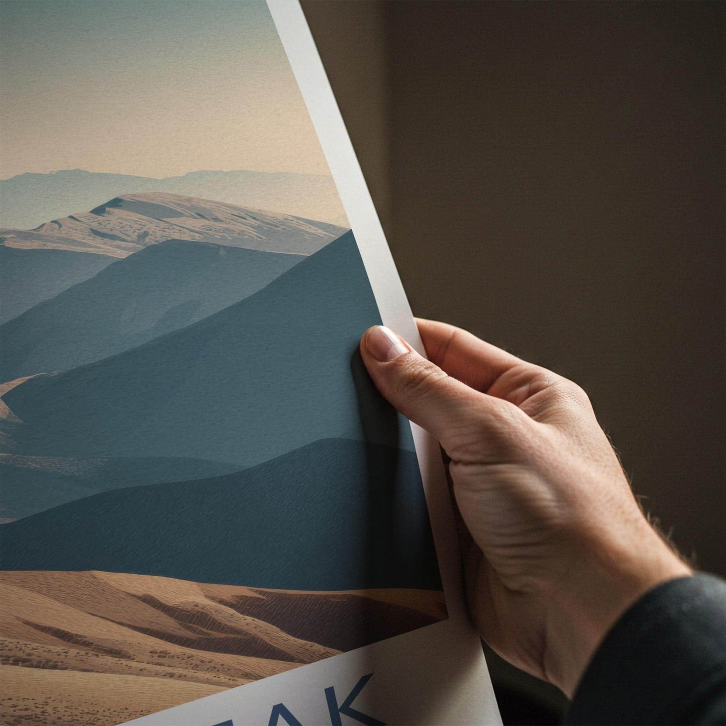 Roys Peak Poster - New Zealand Travel Art - Receding Mountain Landscape Home Decor