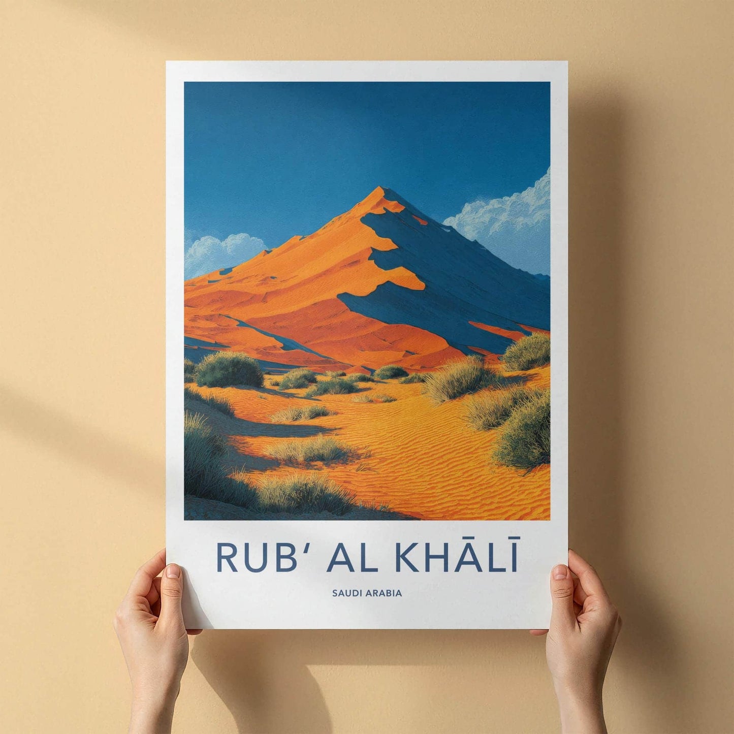 Rub Al Khali Poster - Saudi Arabia Wall Art - Desert Dune View Home Decor