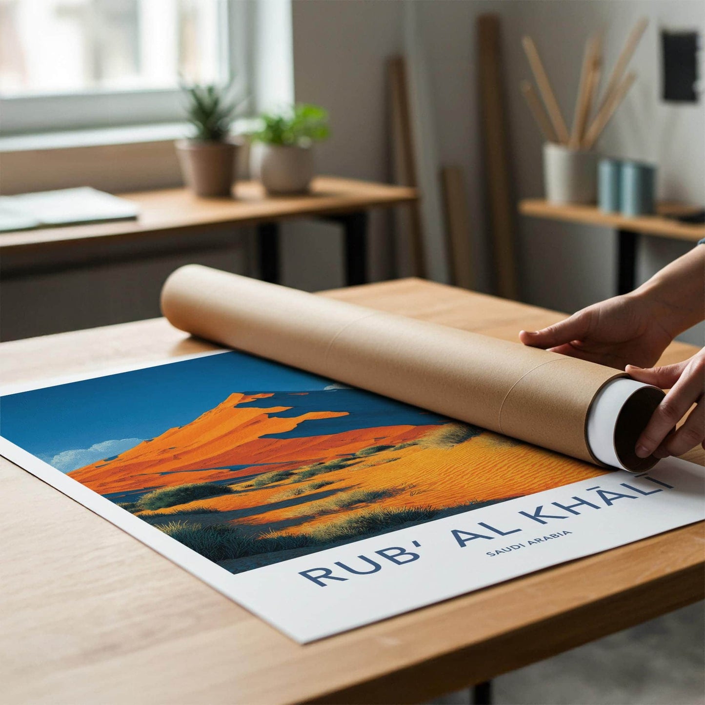 Rub Al Khali Poster - Saudi Arabia Wall Art - Desert Dune View Home Decor