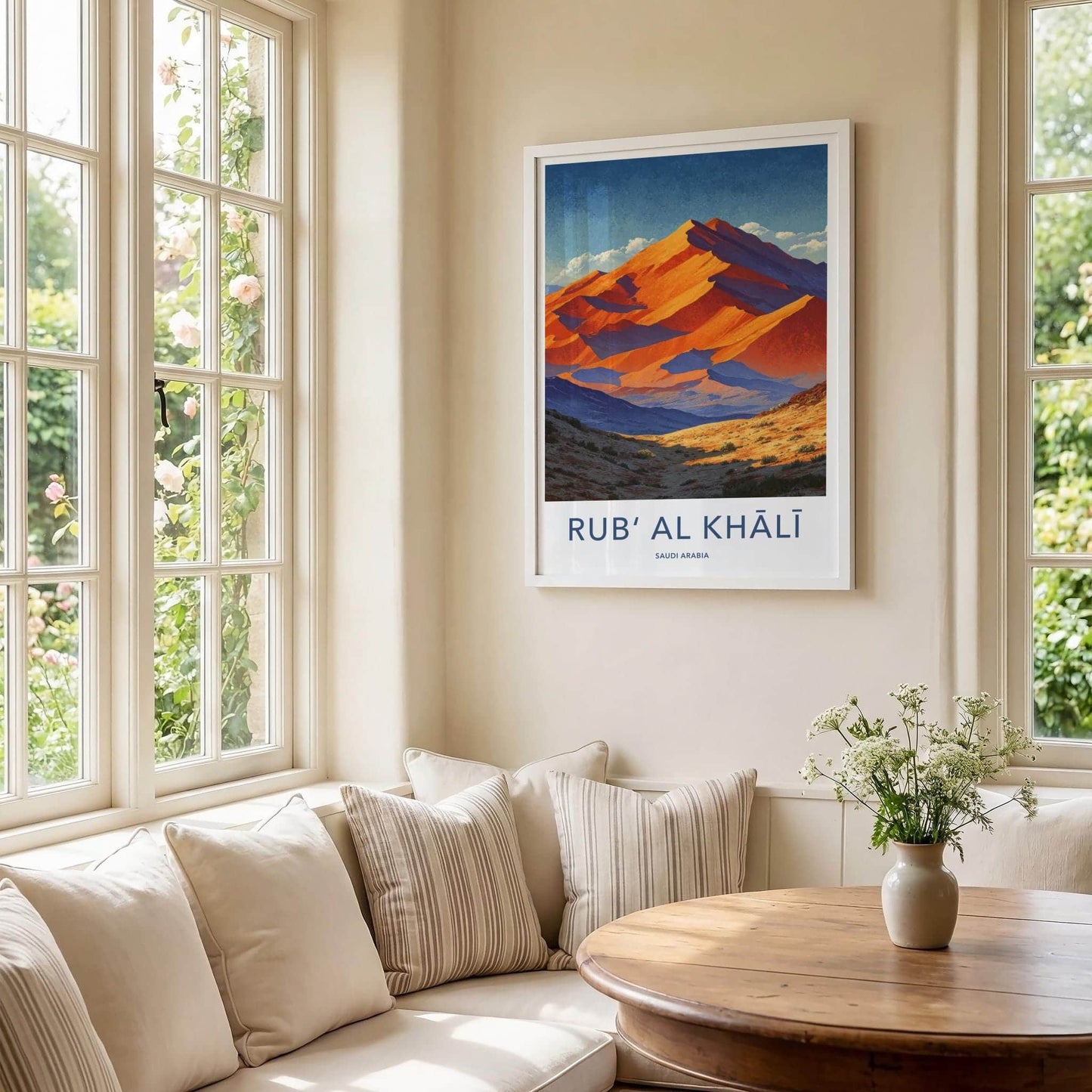 Rub Al Khali Poster - Saudi Arabia Wall Art - Vibrant Desert Dunes Home Decor