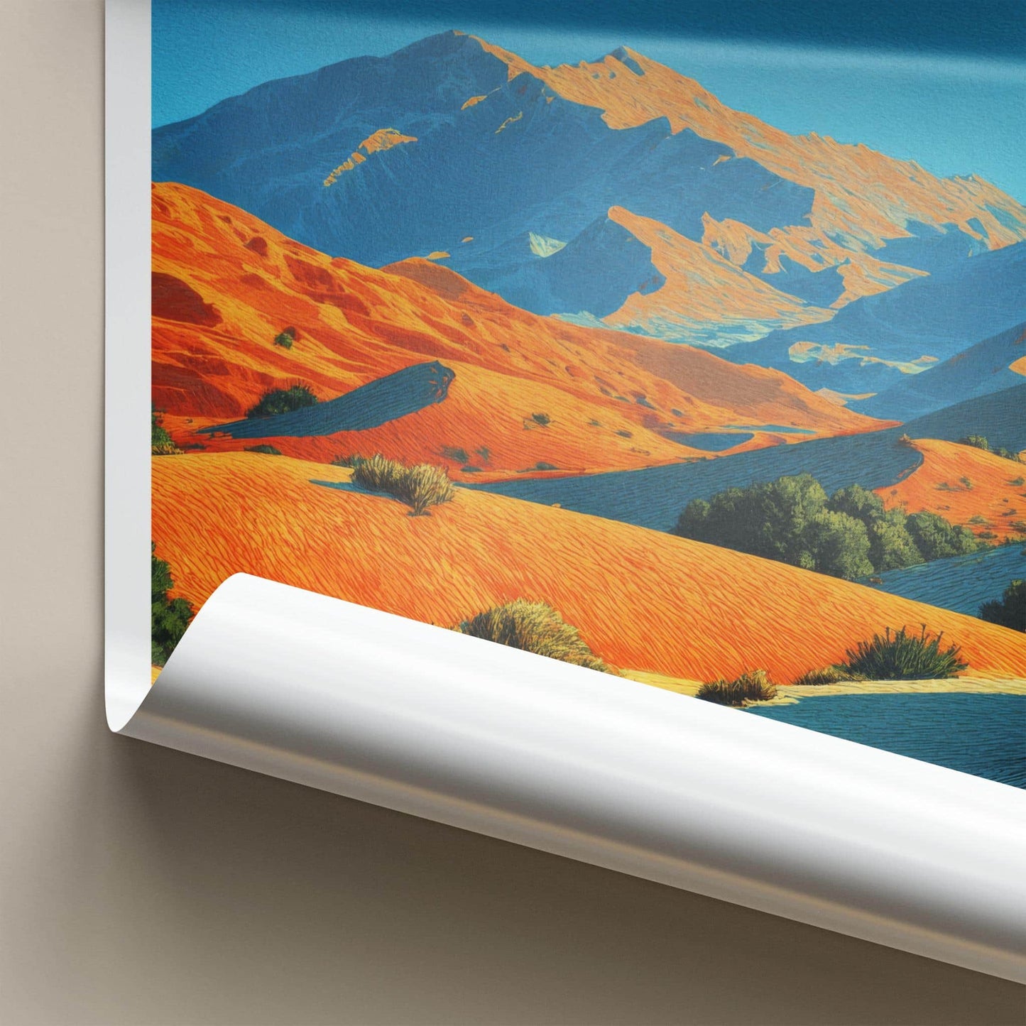 Rub Al Khali Poster - Saudi Arabia Wall Art - Vibrant Desert Landscape Gift