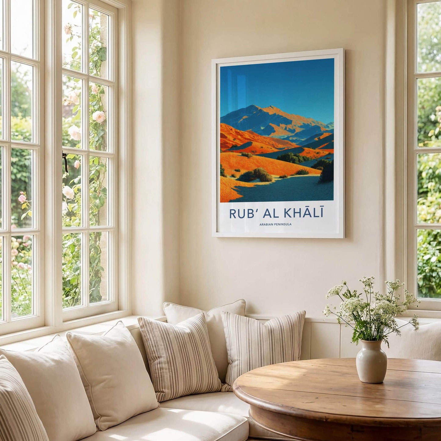 Rub Al Khali Poster - Saudi Arabia Wall Art - Vibrant Desert Landscape Gift
