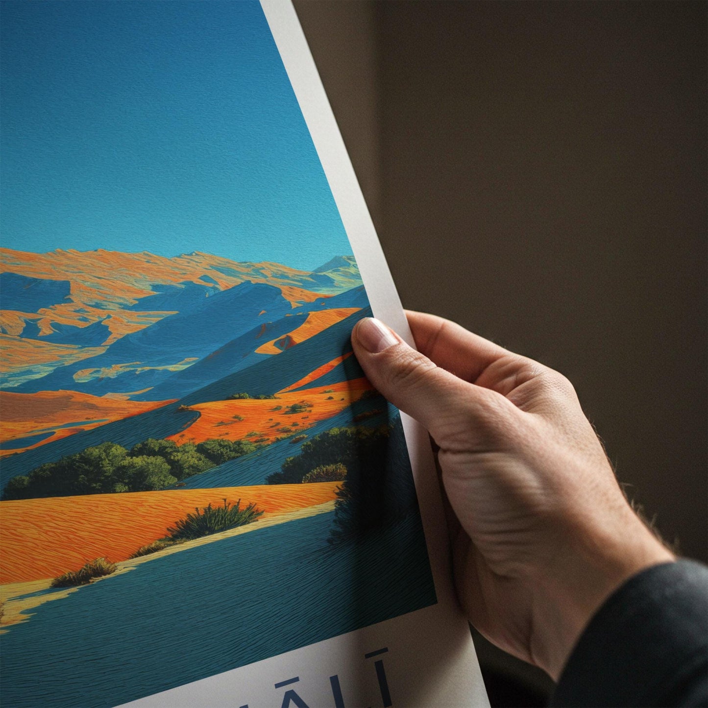 Rub Al Khali Poster - Saudi Arabia Wall Art - Vibrant Desert Landscape Gift