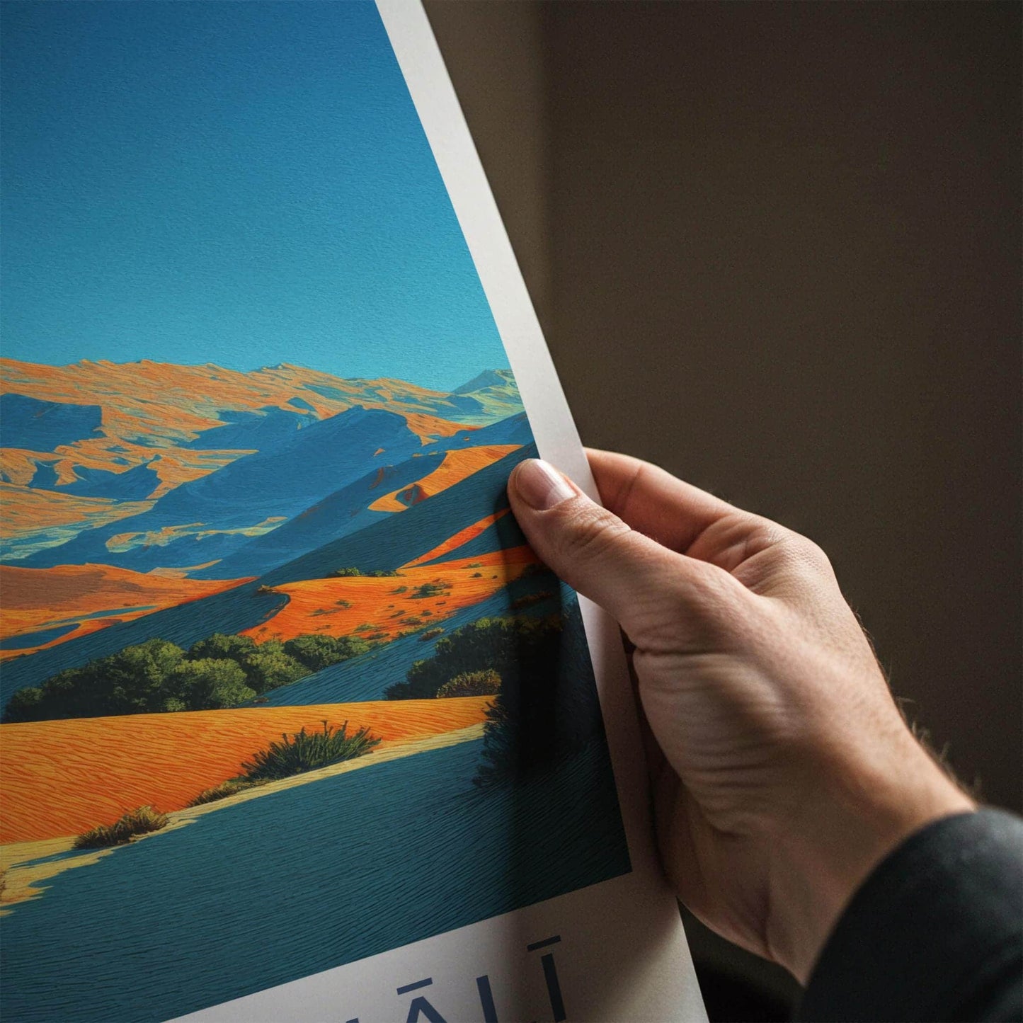 Rub Al Khali Poster - Saudi Arabia Wall Art - Vibrant Desert Landscape Gift