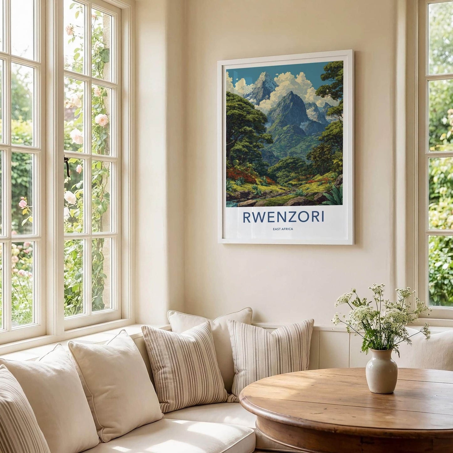 Rwenzori Poster - Uganda Wall Art - Tropical Mountain Landscape Home Decor