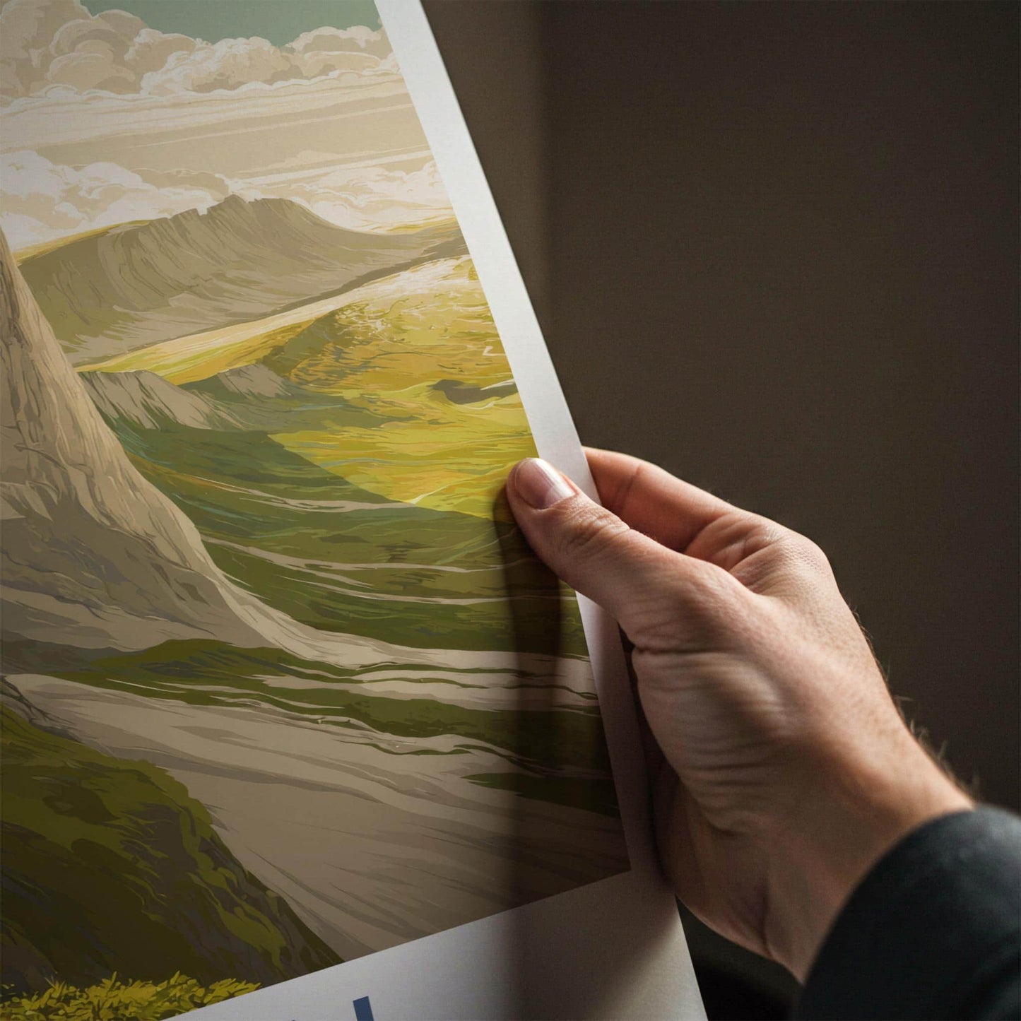 Ryten Poster - Norway Wall Art - Steep Cliffside Landscape Home Decor
