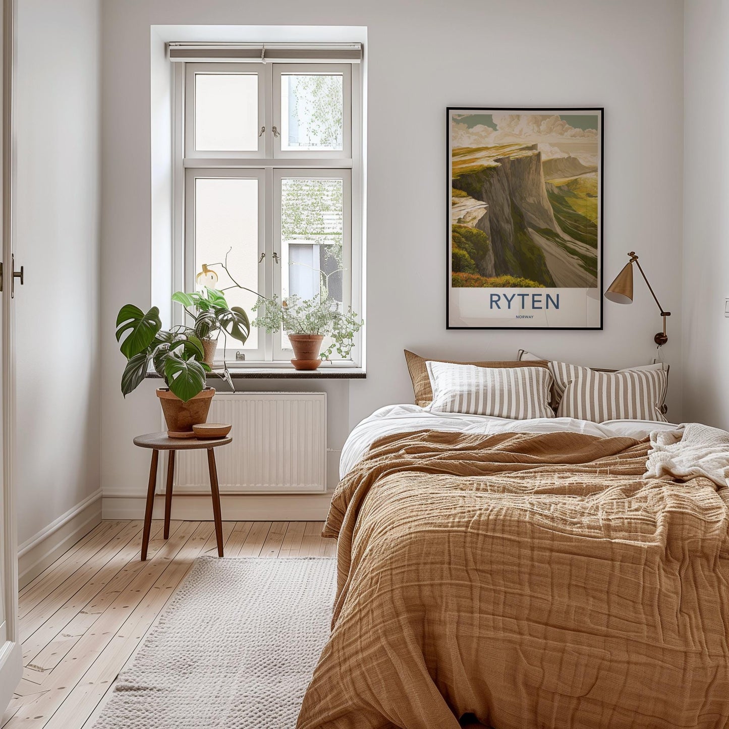 Ryten Poster - Norway Wall Art - Steep Cliffside Landscape Home Decor