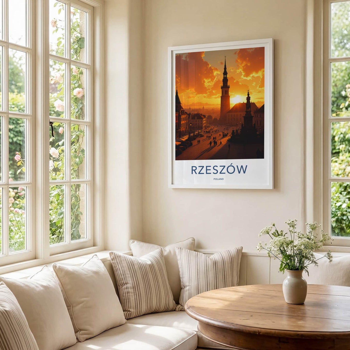 Rzeszow Poster - Poland Travel Art - Historic Town Square Home Decor