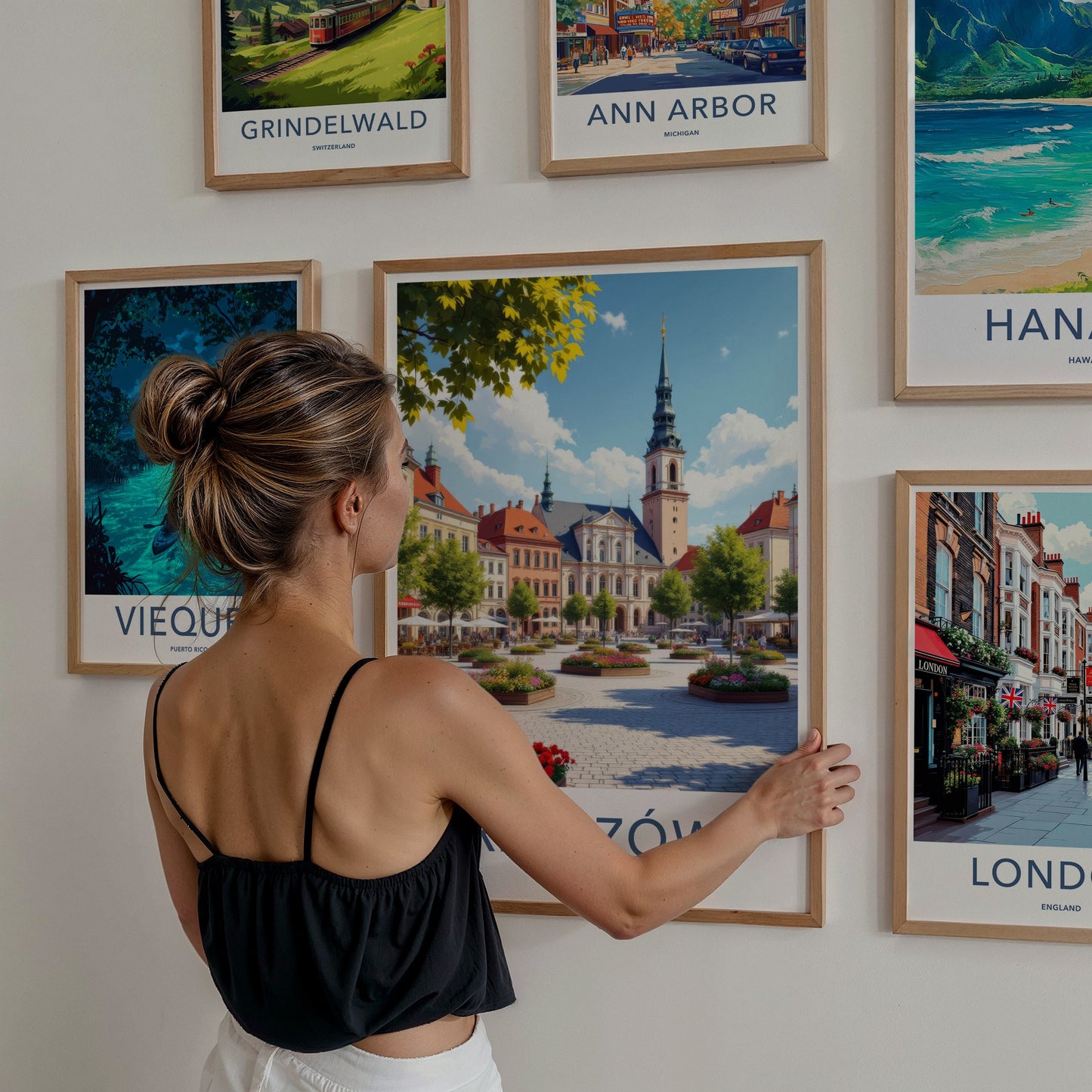Rzeszow Poster - Poland Travel Art - Vibrant Square Spire Wall Decor