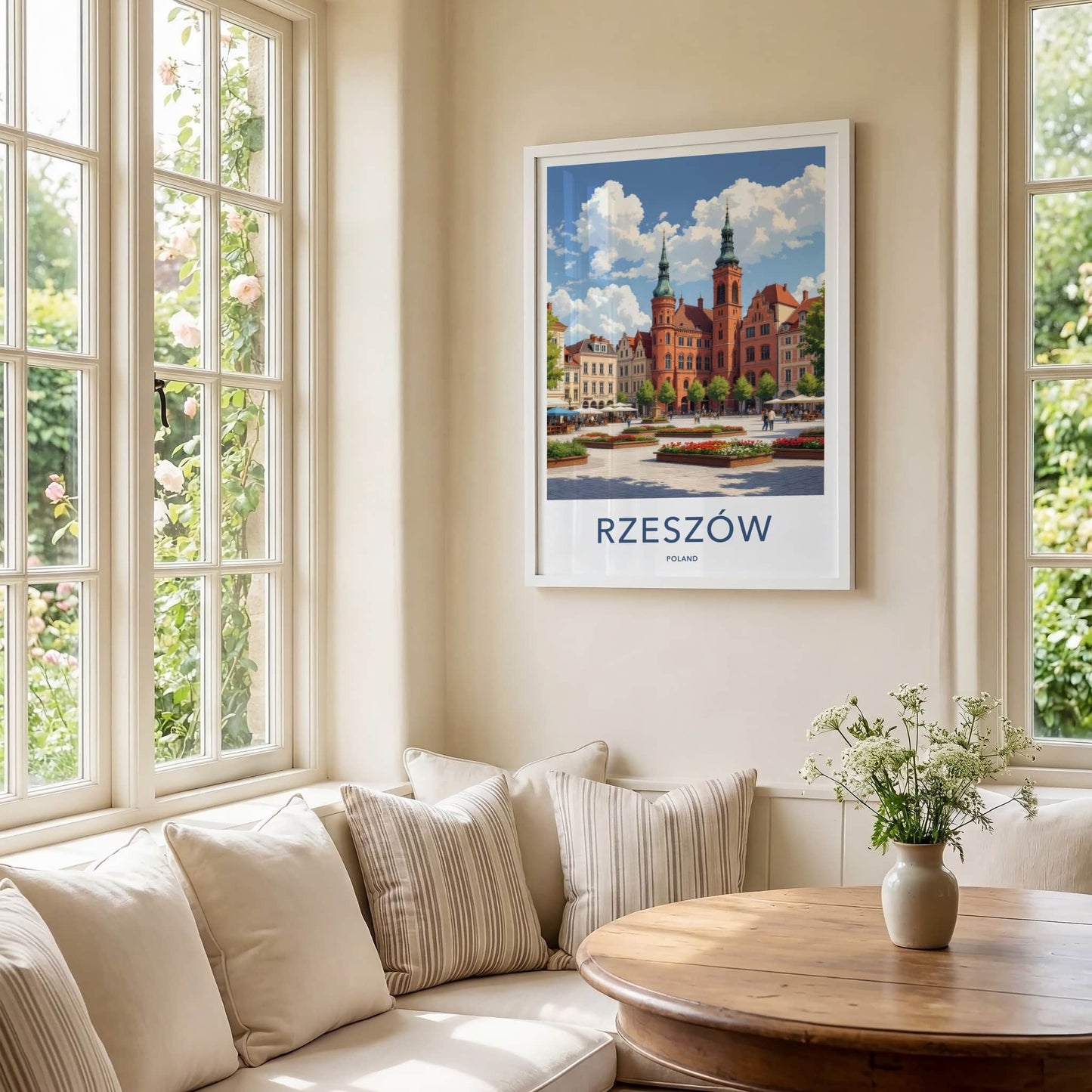 Rzeszow Poster - Poland Travel Print - Grand Market Square Gallery Art
