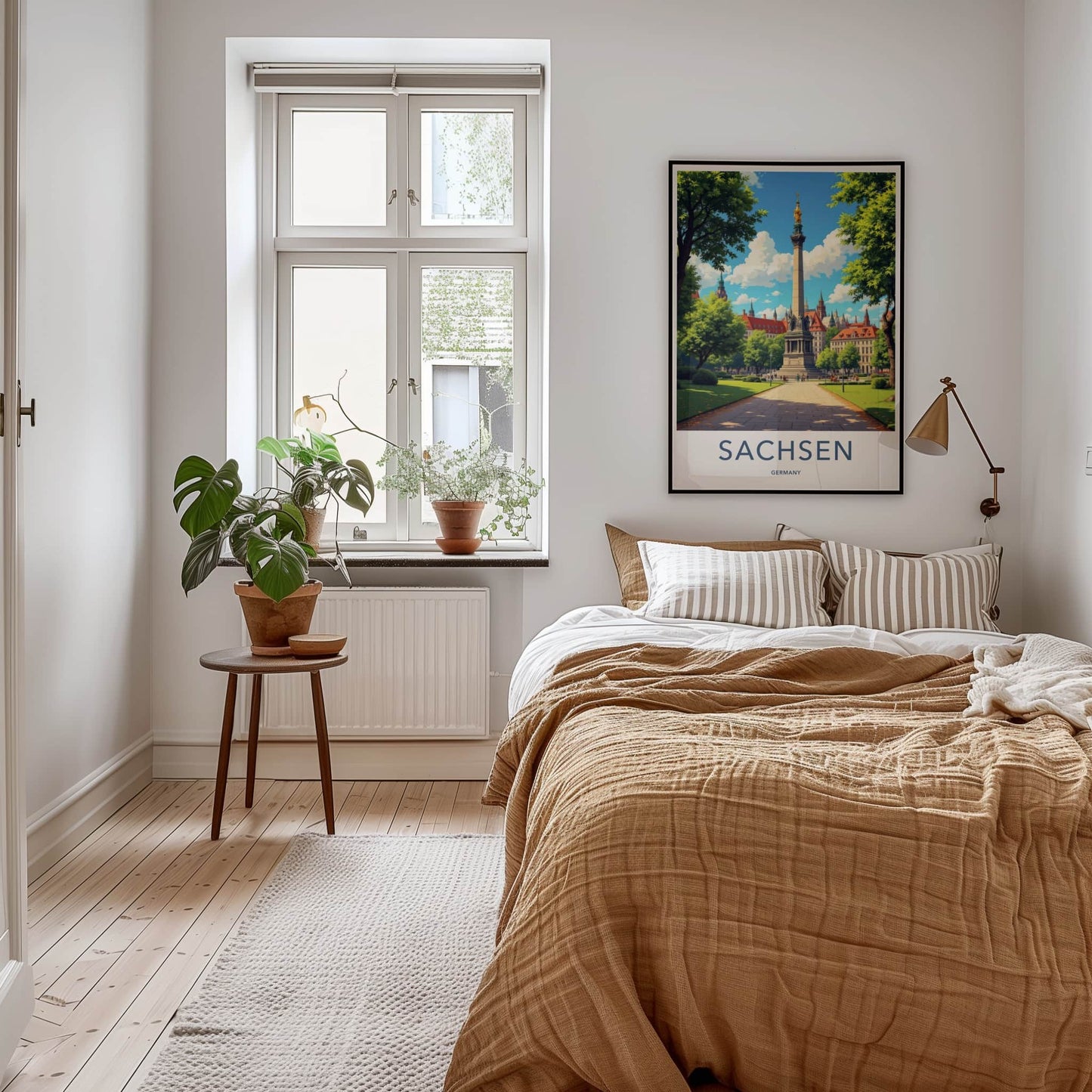 Sachsen Poster - Germany Travel Art - Grand Monument Park Home Decor