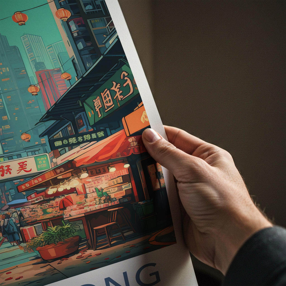 Sai Ying Pun Poster - Vibrant Hong Kong Wall Art