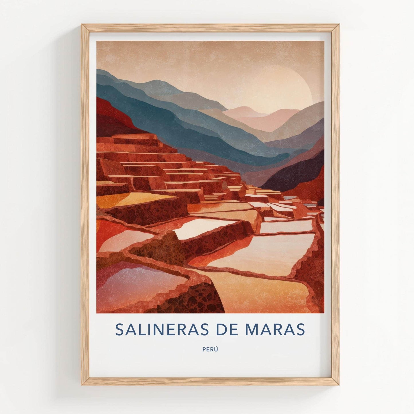 Salineras de Maras Poster - Peru Travel Print - Maras Salt Pans Home Decor