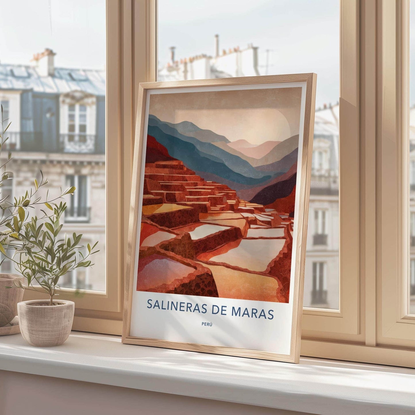 Salineras de Maras Poster - Peru Travel Print - Maras Salt Pans Home Decor