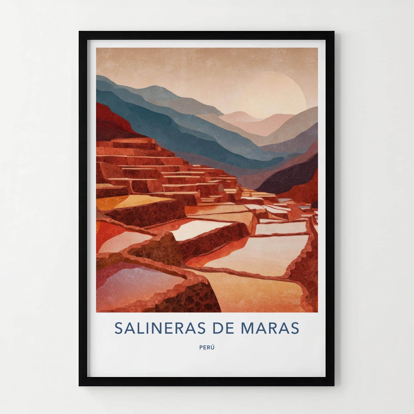 Salineras de Maras Poster - Peru Travel Print - Maras Salt Pans Home Decor
