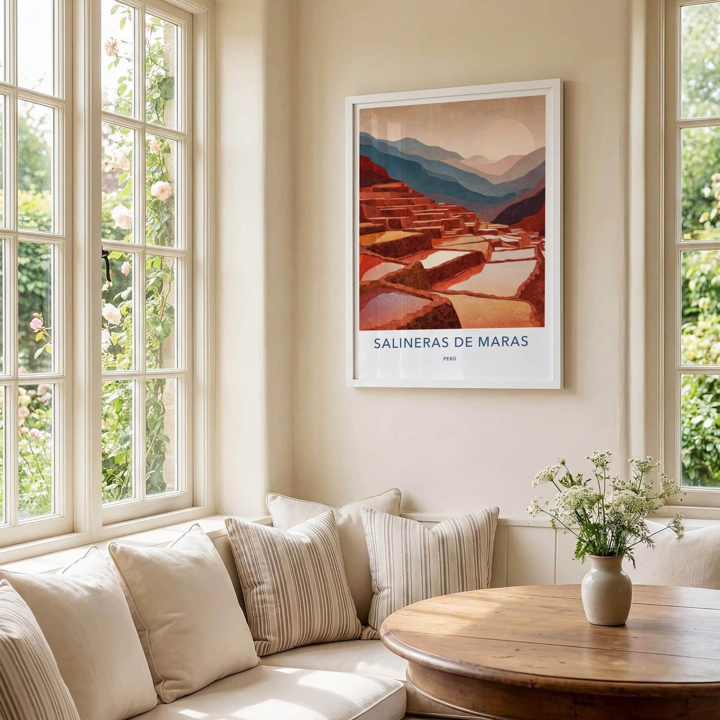 Salineras de Maras Poster - Peru Travel Print - Maras Salt Pans Home Decor