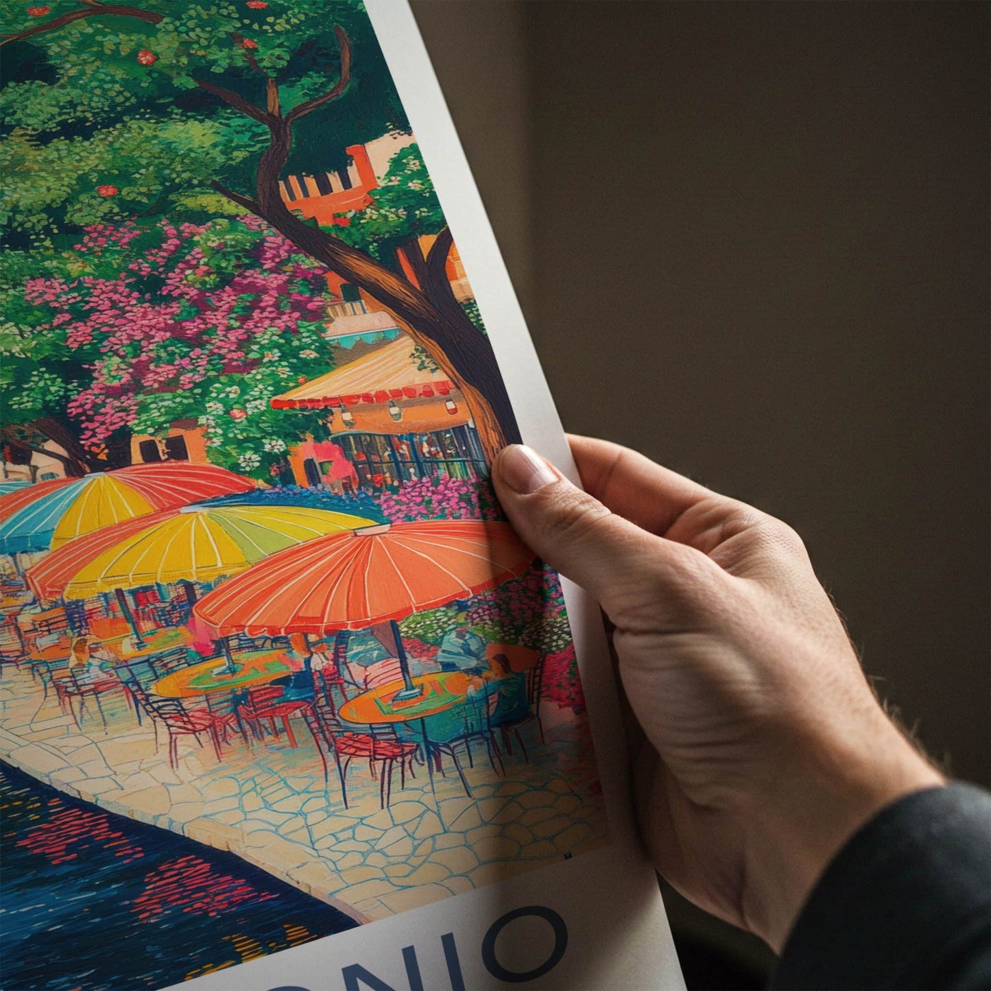 San Antonio Poster - Texas Travel Art - Lively Riverwalk City Home Decor