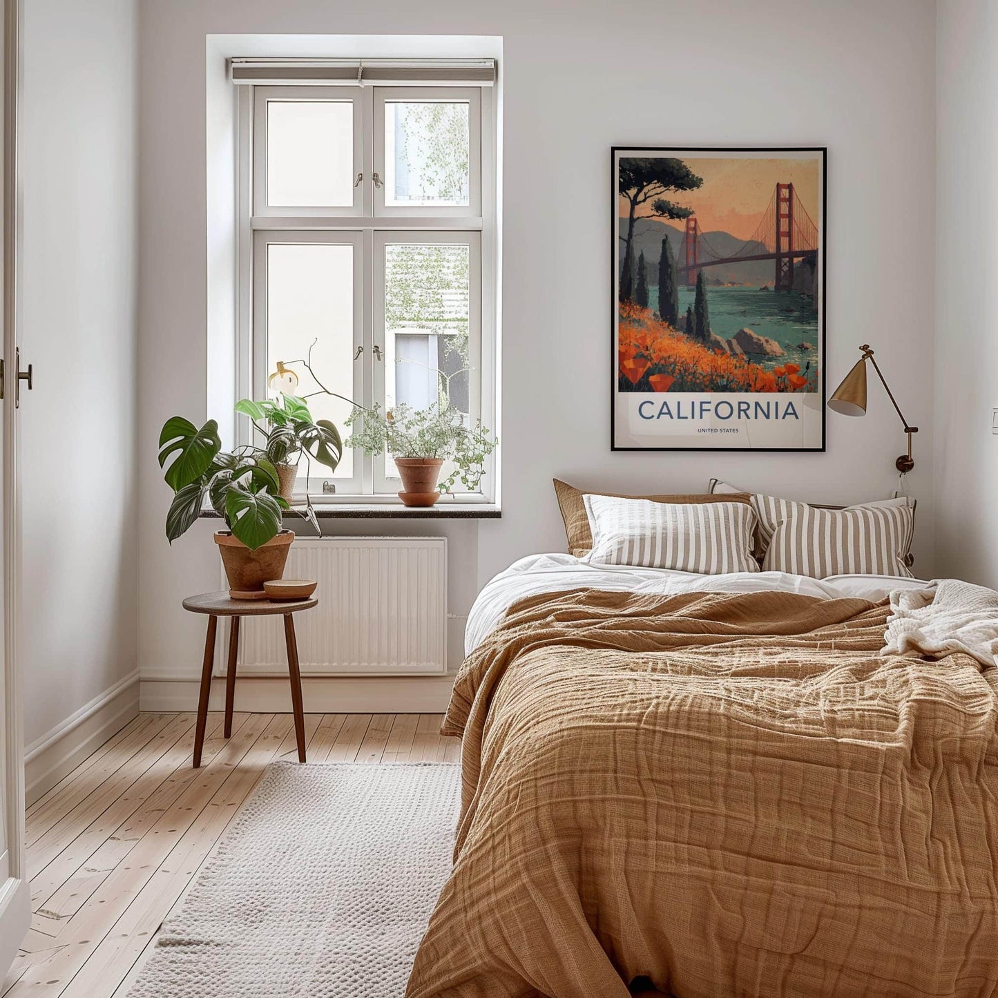 San Francisco Poster - California Travel Art - Golden Gate Vista Wall Decor