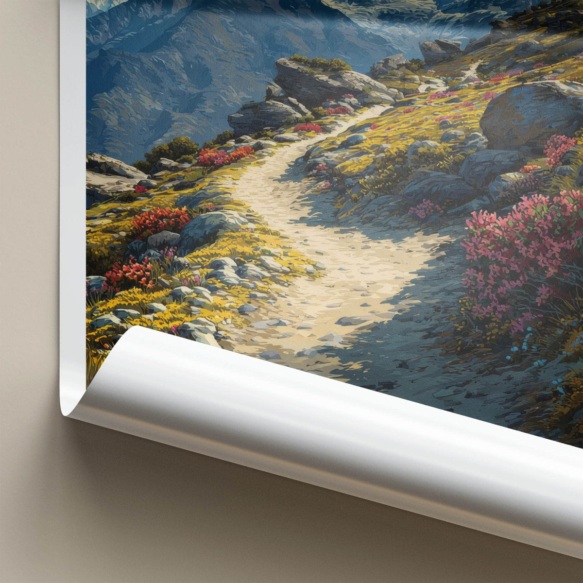 Sandakphu Poster India West Bengal Snowy Peak Decor