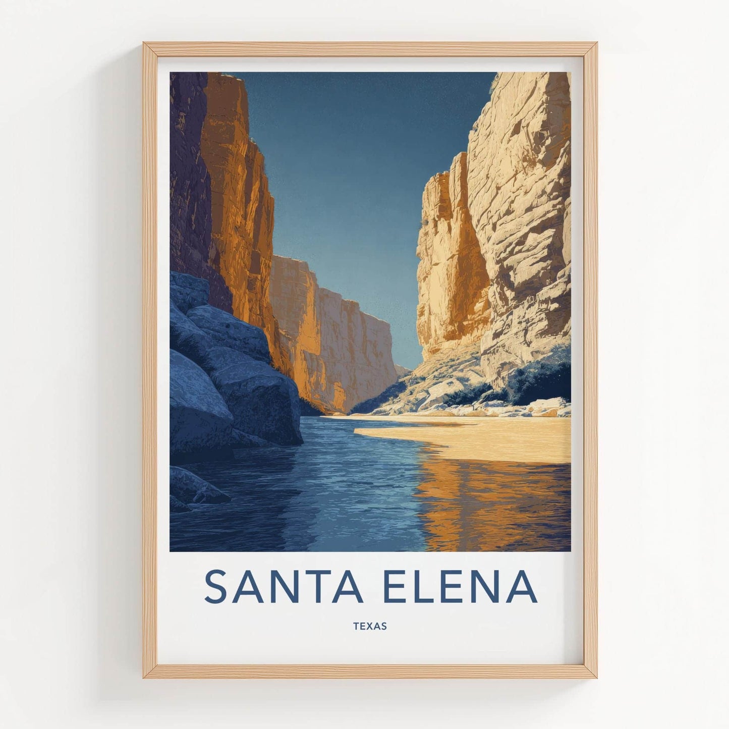 Santa Elena Poster - Texas Wall Art - River Canyon Cliffs Home Decor
