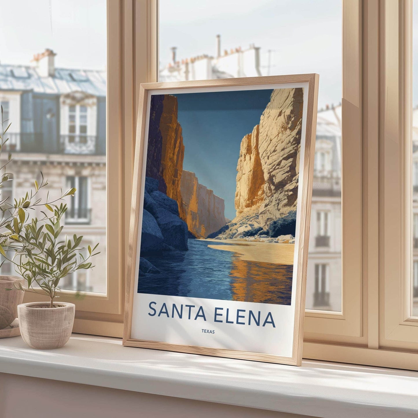 Santa Elena Poster - Texas Wall Art - River Canyon Cliffs Home Decor