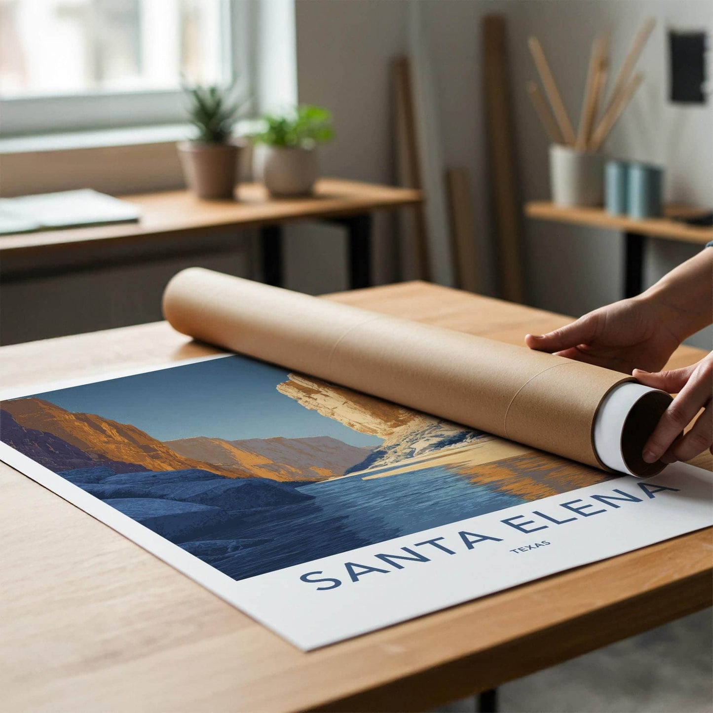 Santa Elena Poster - Texas Wall Art - River Canyon Cliffs Home Decor