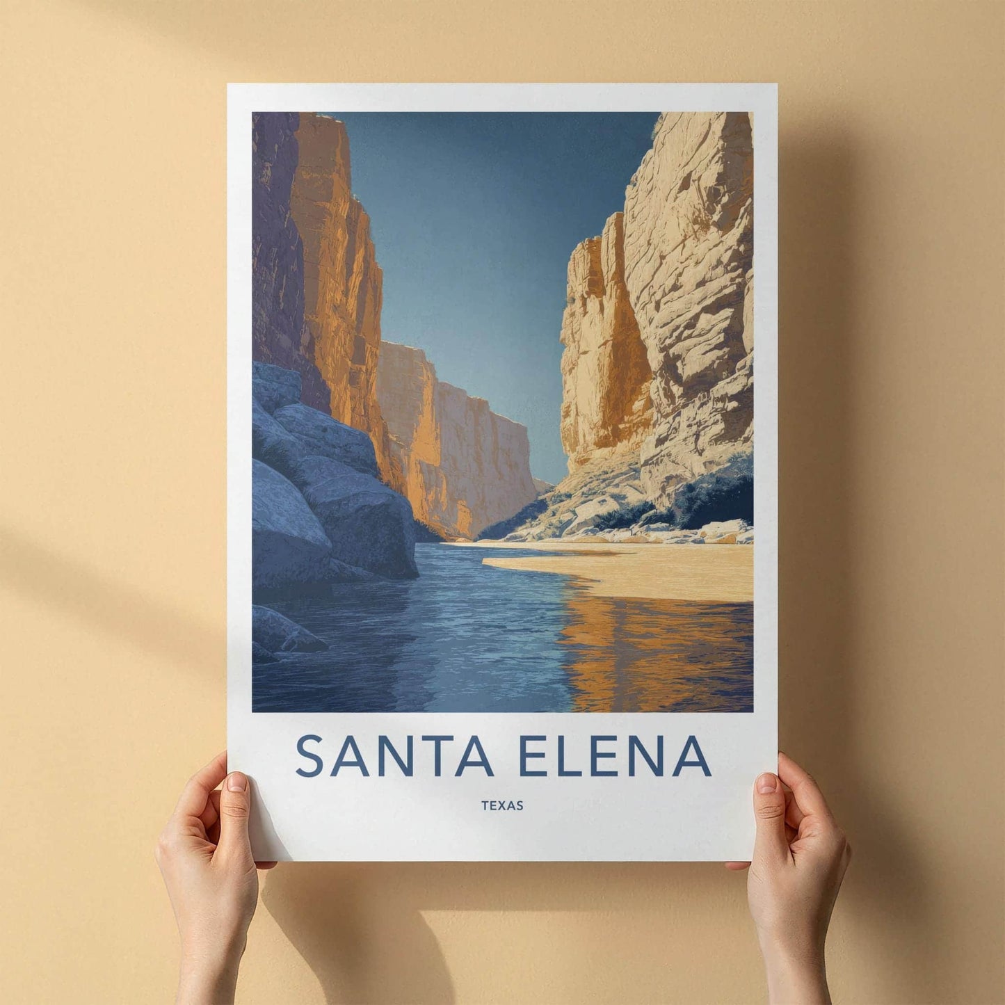 Santa Elena Poster - Texas Wall Art - River Canyon Cliffs Home Decor