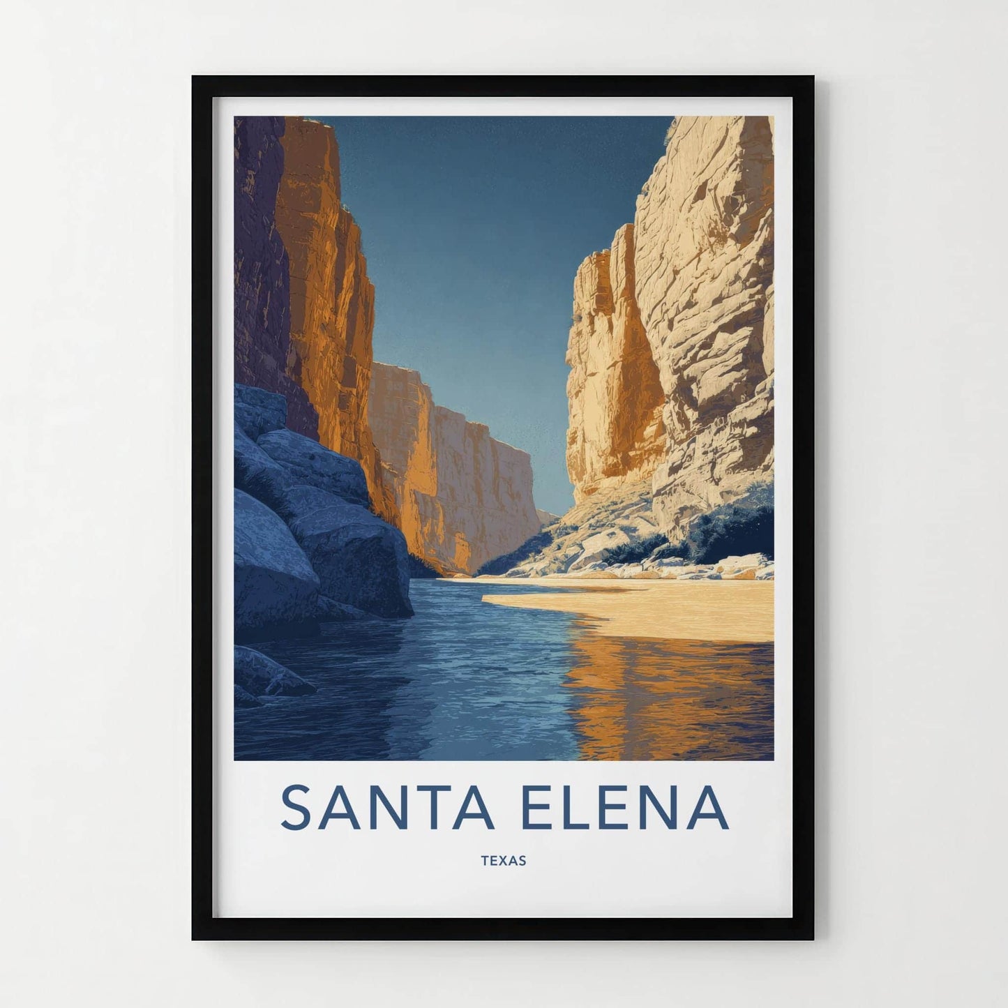Santa Elena Poster - Texas Wall Art - River Canyon Cliffs Home Decor