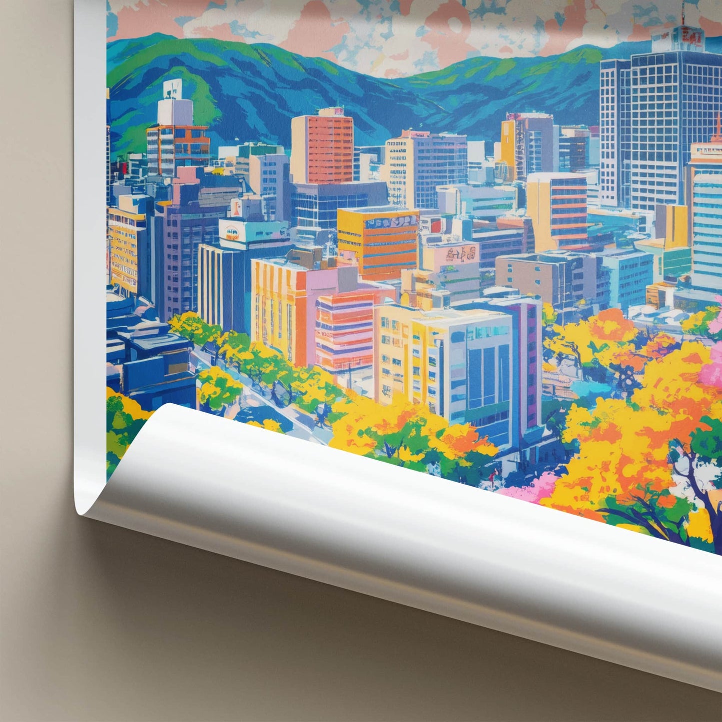Sapporo Poster - Japan Travel Art - Vibrant City Skyline Home Decor