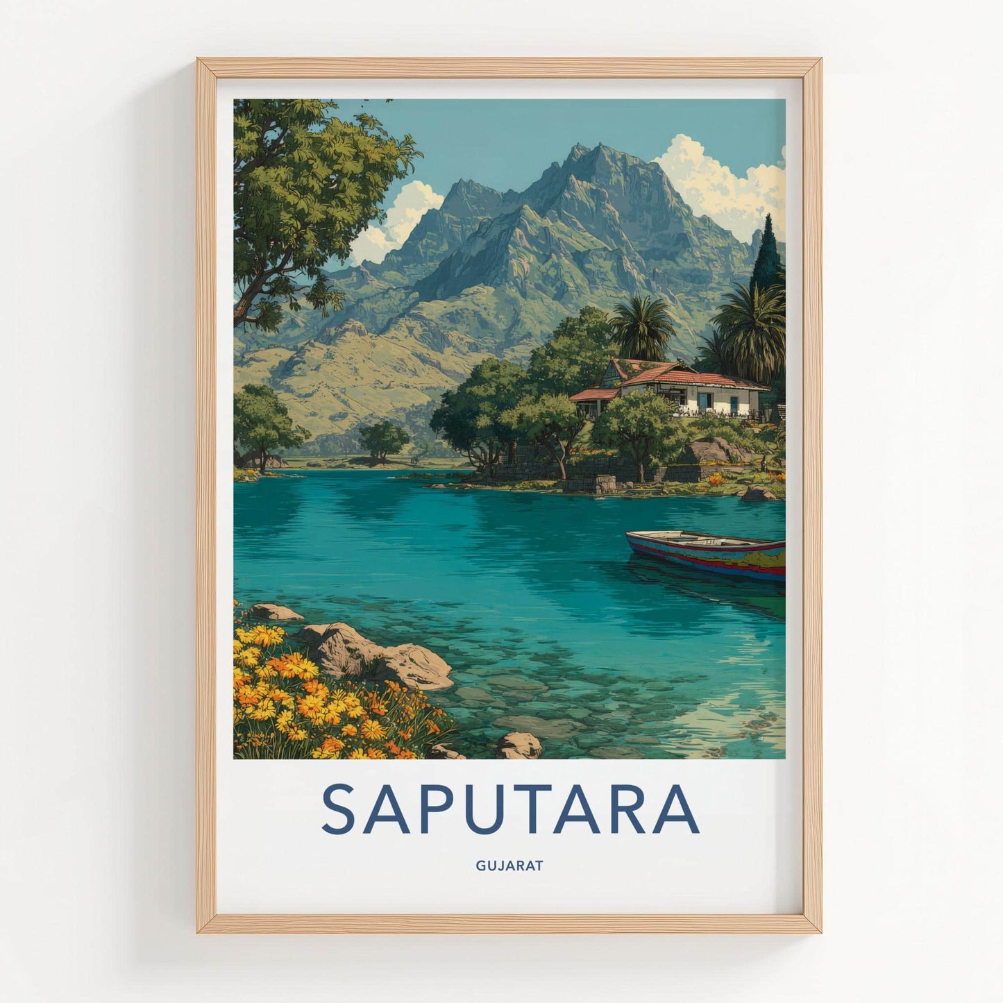Saputara Poster - India Travel Art - Gujarat Mountain View Wall Decor