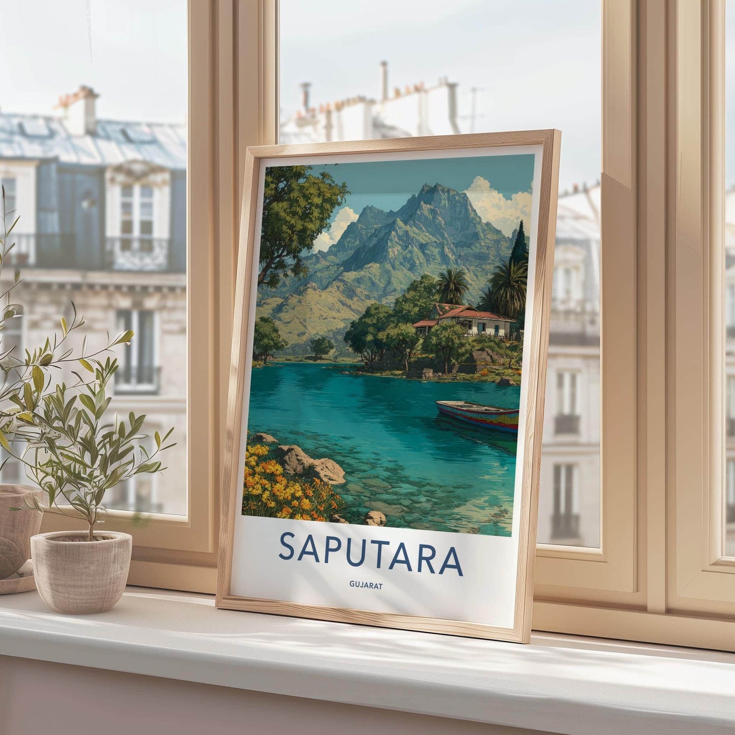 Saputara Poster - India Travel Art - Gujarat Mountain View Wall Decor