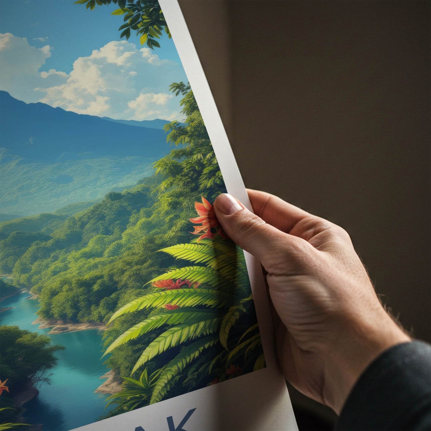 Sarawak Poster - Malaysia Travel Art - Majestic River Jungle Home Decor