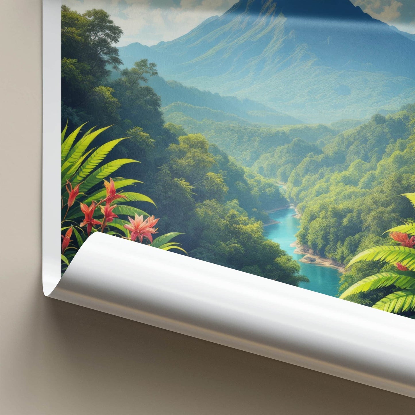 Sarawak Poster - Malaysia Travel Art - Majestic River Jungle Home Decor