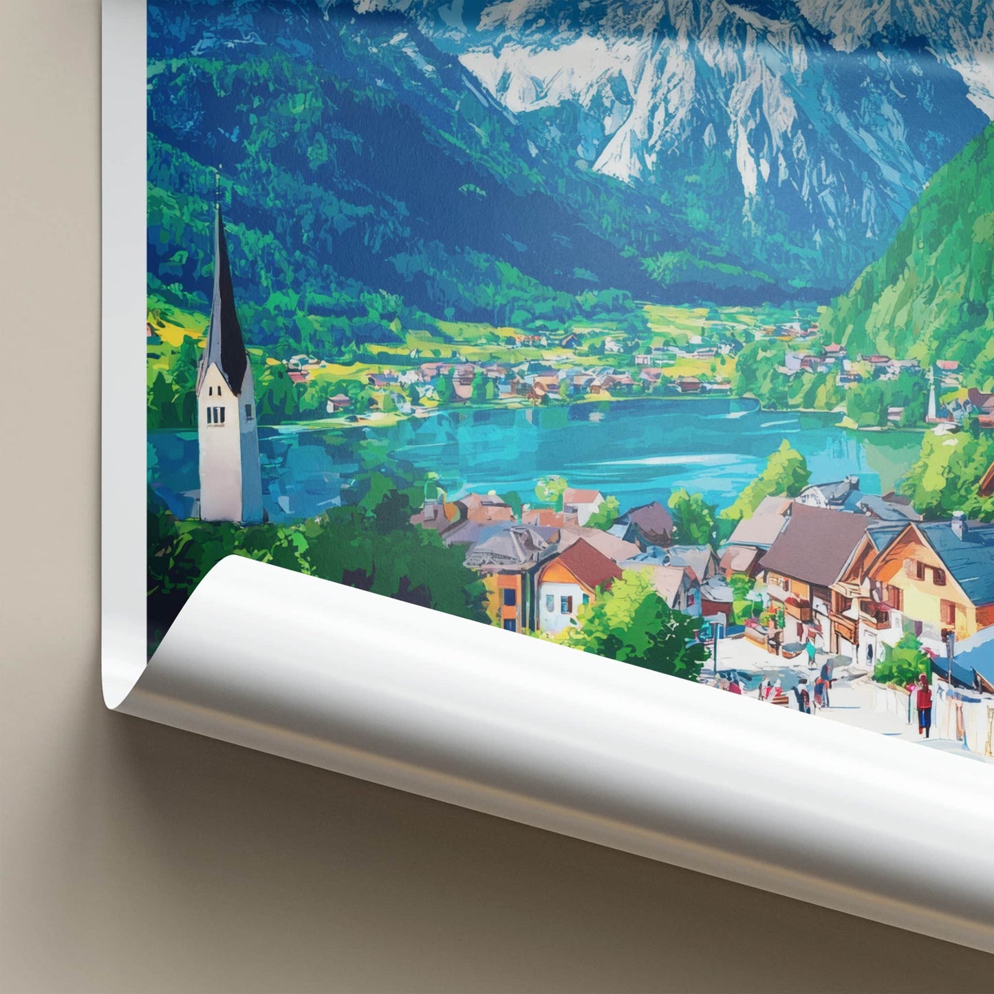 Schliersee Poster - Germany Travel Art - Alpine Lake Village Home Decor