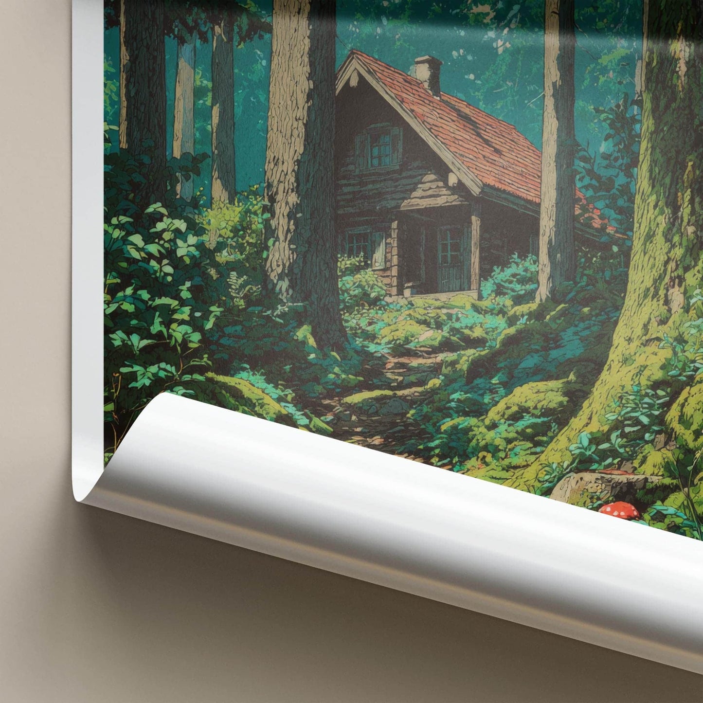 Schwarzwald Poster - Germany Travel Art - Secluded Cabin Trail Home Decor