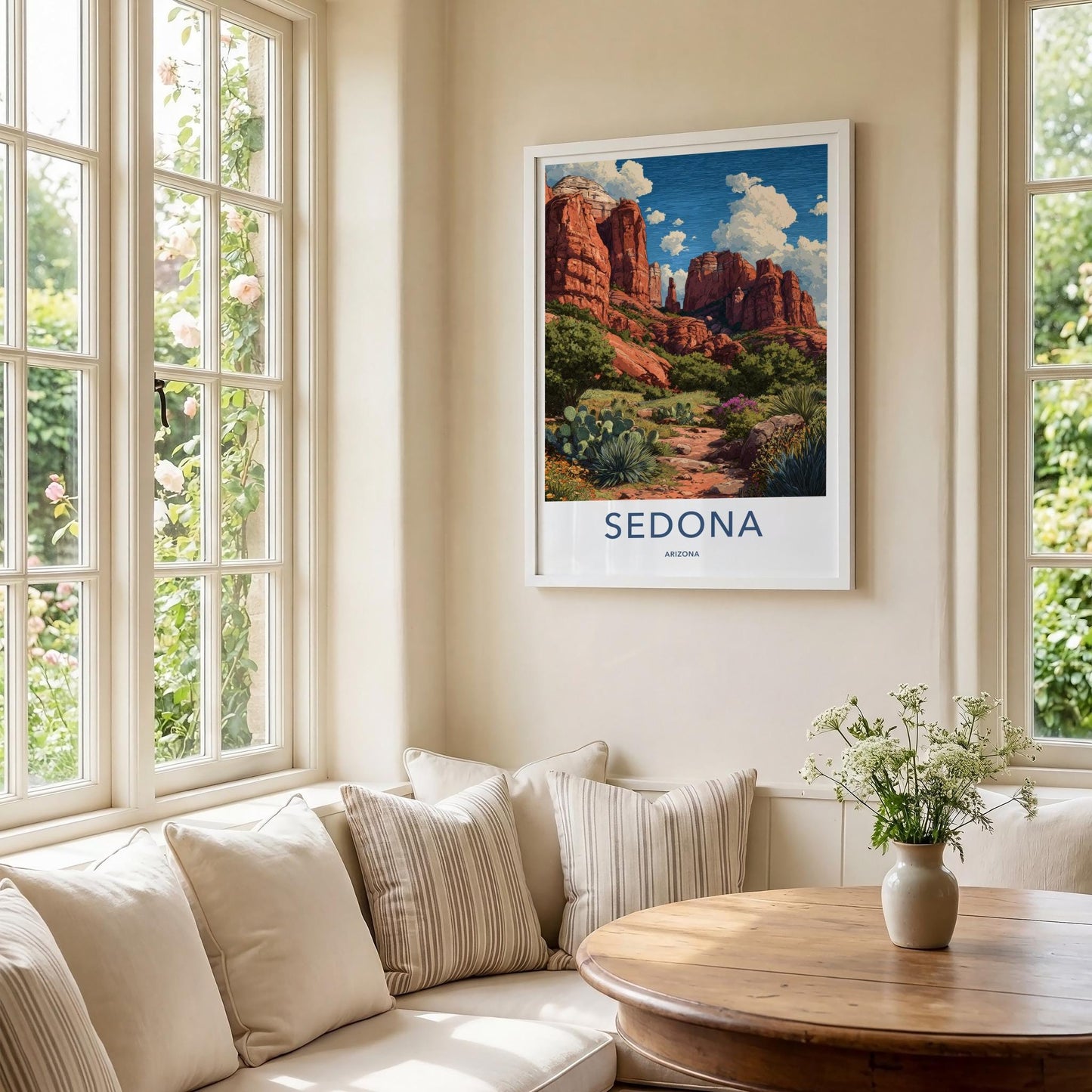 Sedona Poster - Arizona Travel Art - Desert Rock Landscape Home Decor