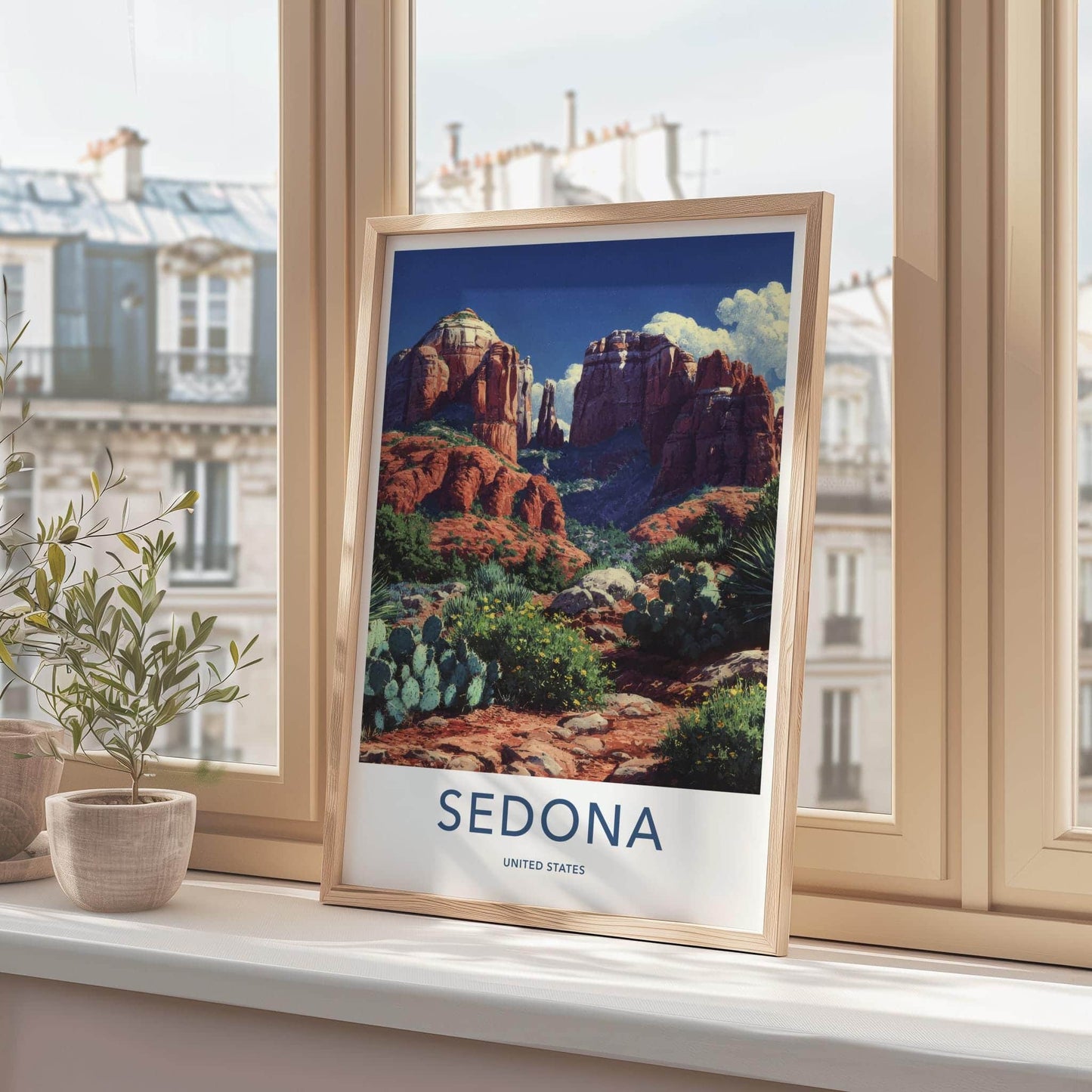 Sedona Poster - Arizona Travel Art - Red Rock Canyon Home Decor
