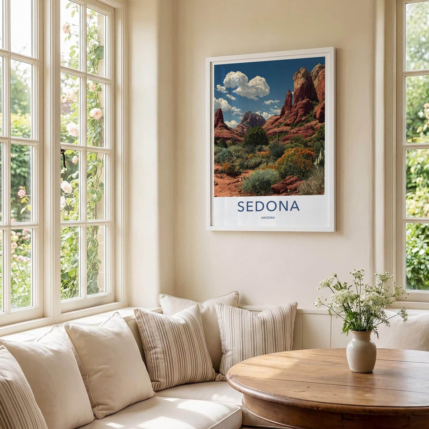 Sedona Poster - Arizona Travel Art - Red Rock Desert Home Decor