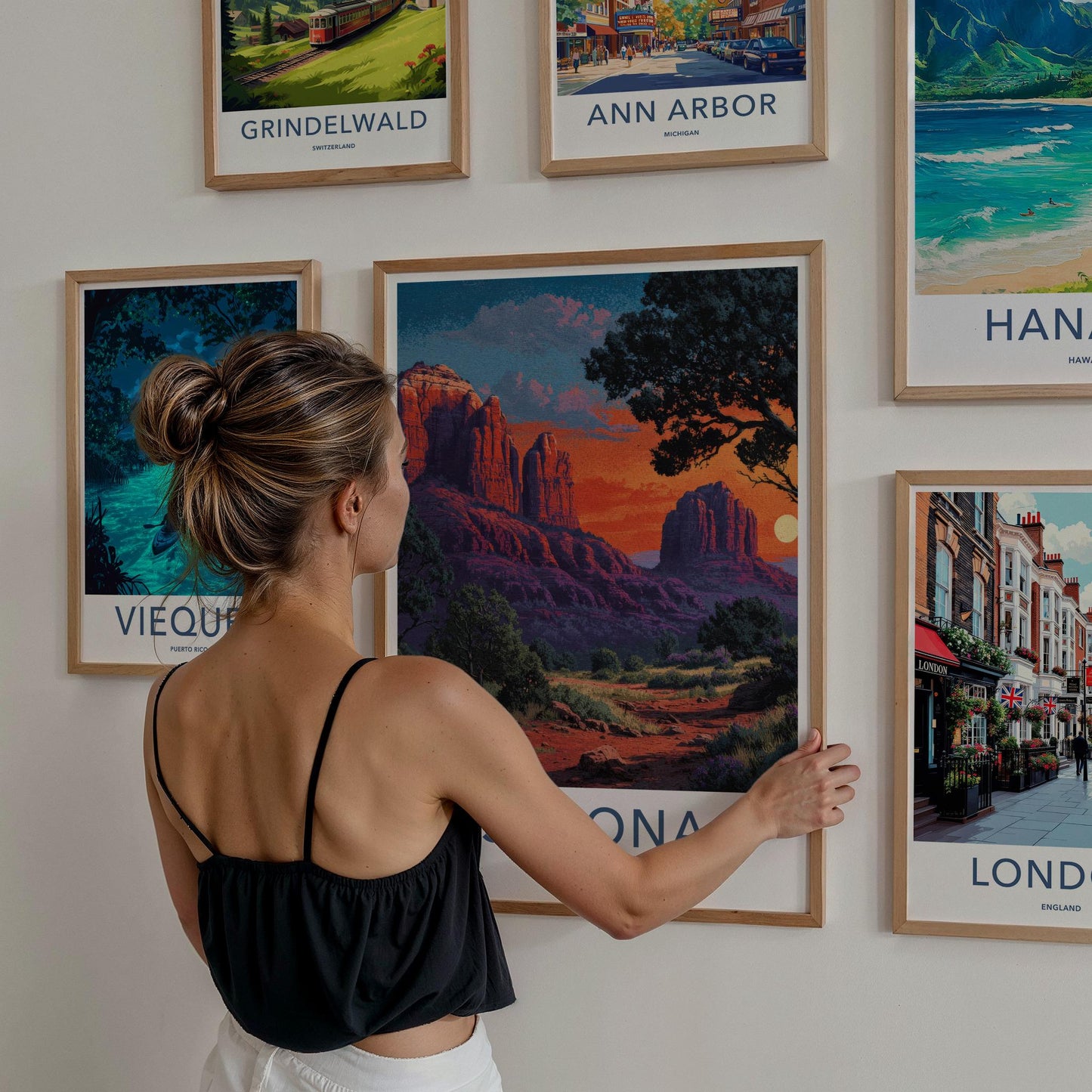 Sedona Poster - Arizona Travel Art - Red Rock Sunset Home Decor
