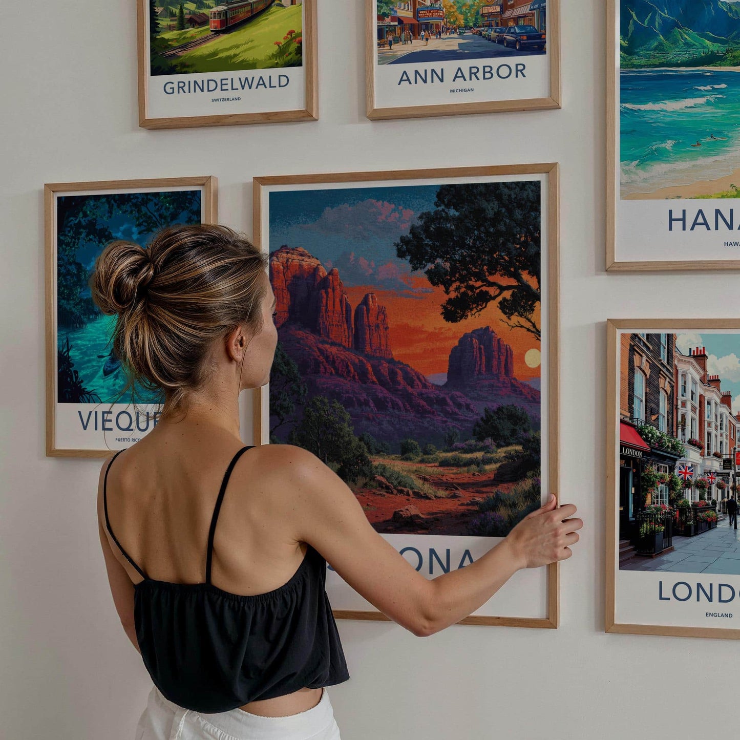 Sedona Poster - Arizona Travel Art - Red Rock Sunset Home Decor