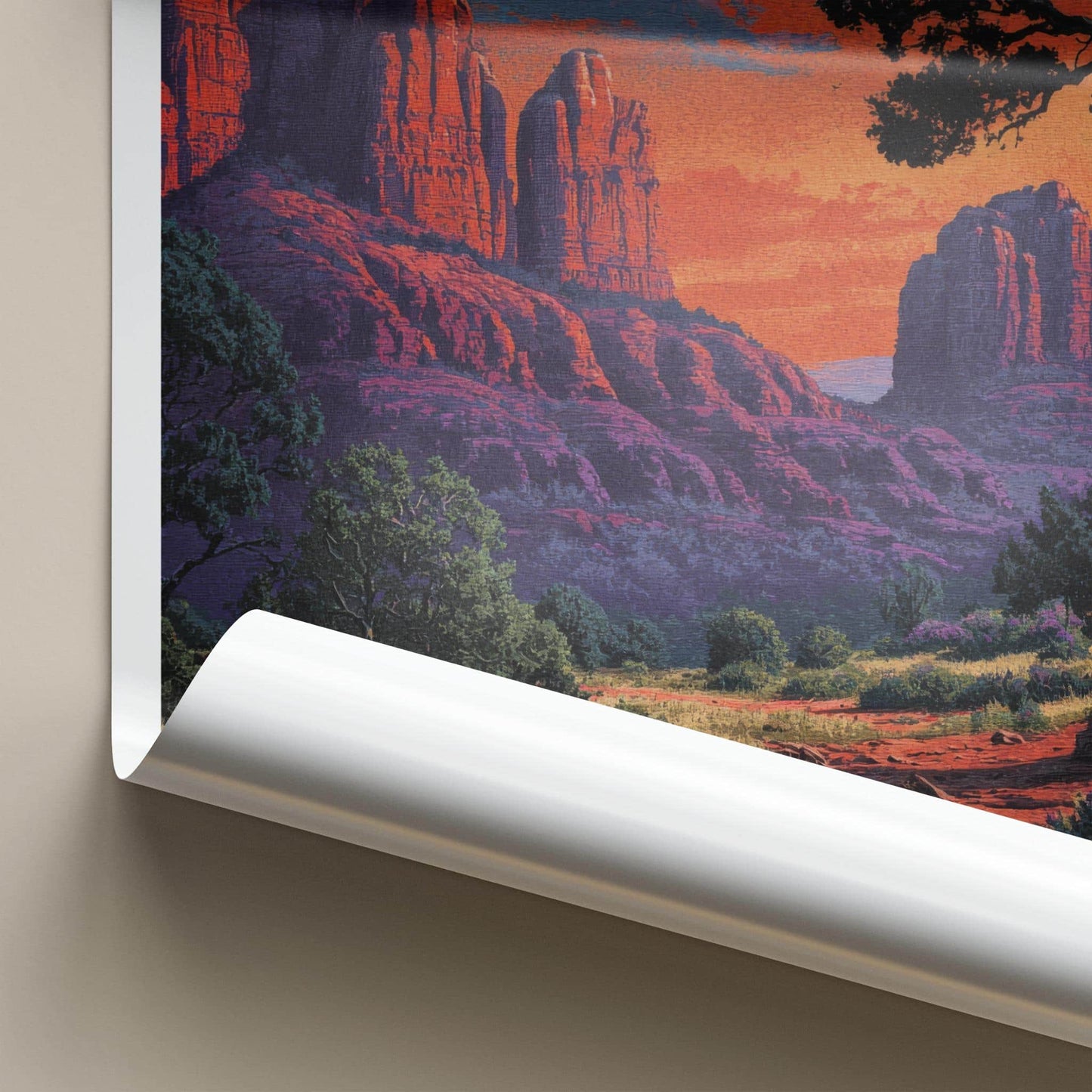 Sedona Poster - Arizona Travel Art - Red Rock Sunset Home Decor