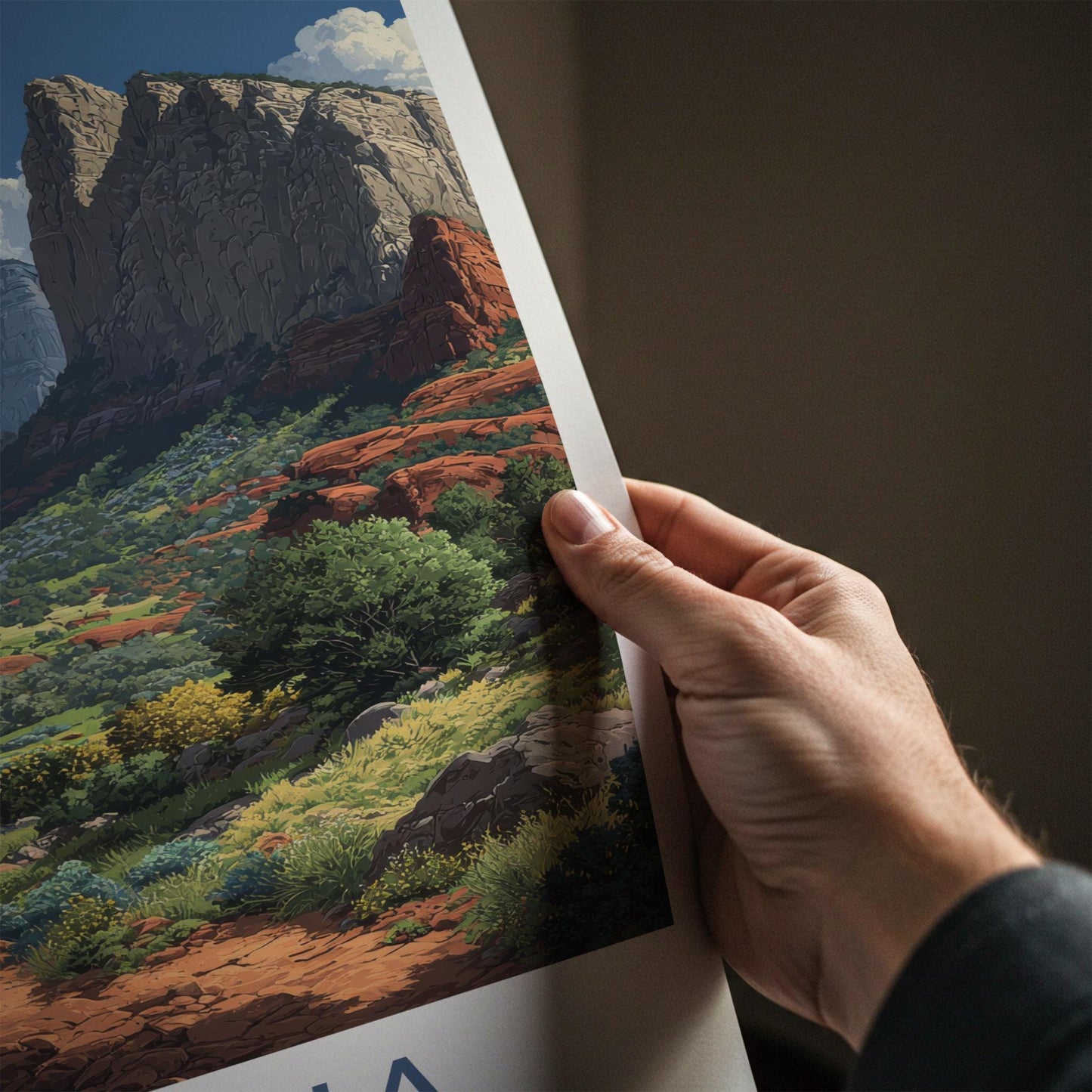 Sedona Poster - Arizona Wall Art - Winding Desert Trails Home Decor
