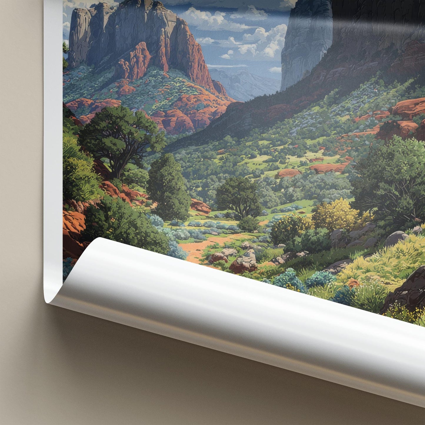 Sedona Poster - Arizona Wall Art - Winding Desert Trails Home Decor
