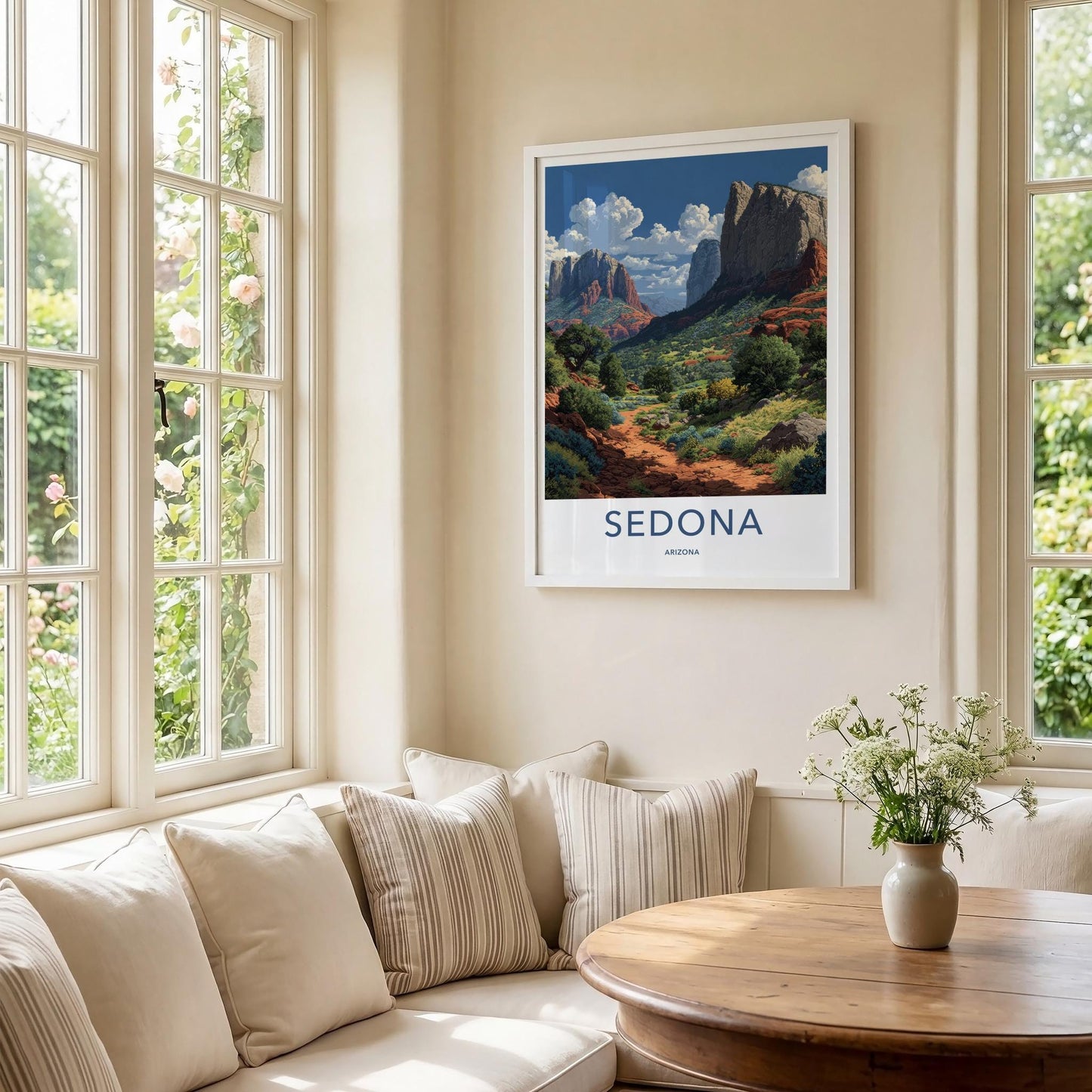 Sedona Poster - Arizona Wall Art - Winding Desert Trails Home Decor