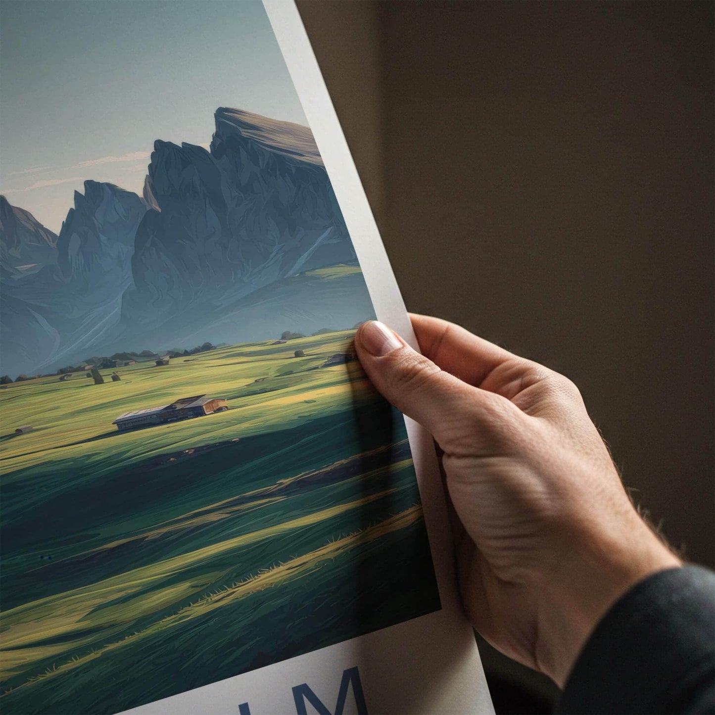 Seiser Alm Poster - Italy Travel Art - Lush Valley Peaks Home Decor