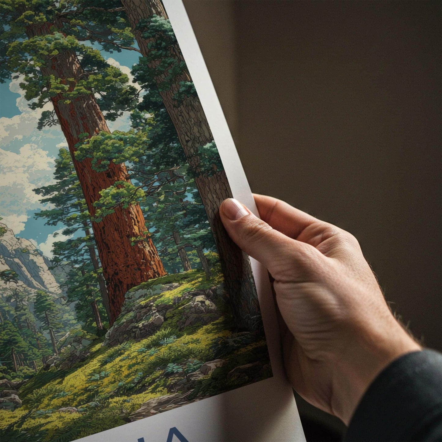 Sequoia Poster - California Wall Art - Giant Redwood Forest Home Decor