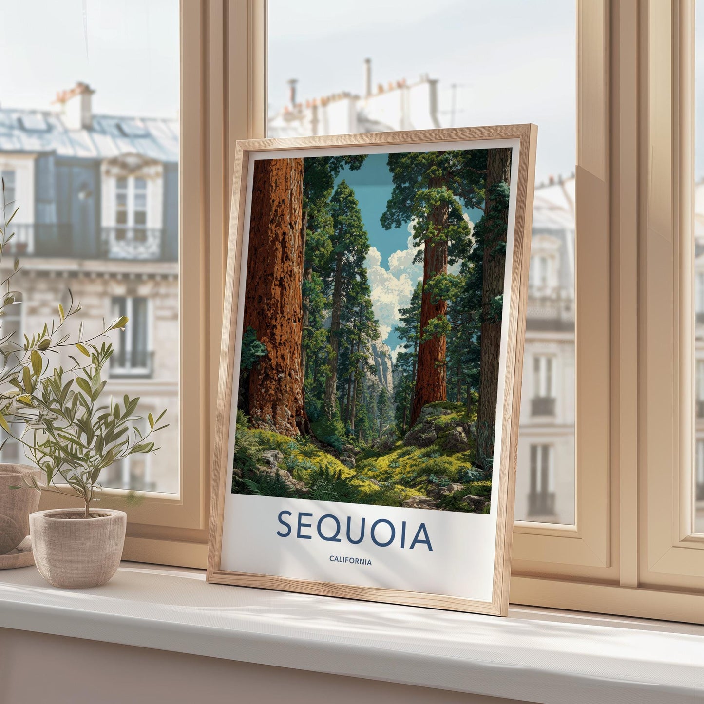 Sequoia Poster - California Wall Art - Giant Redwood Forest Home Decor