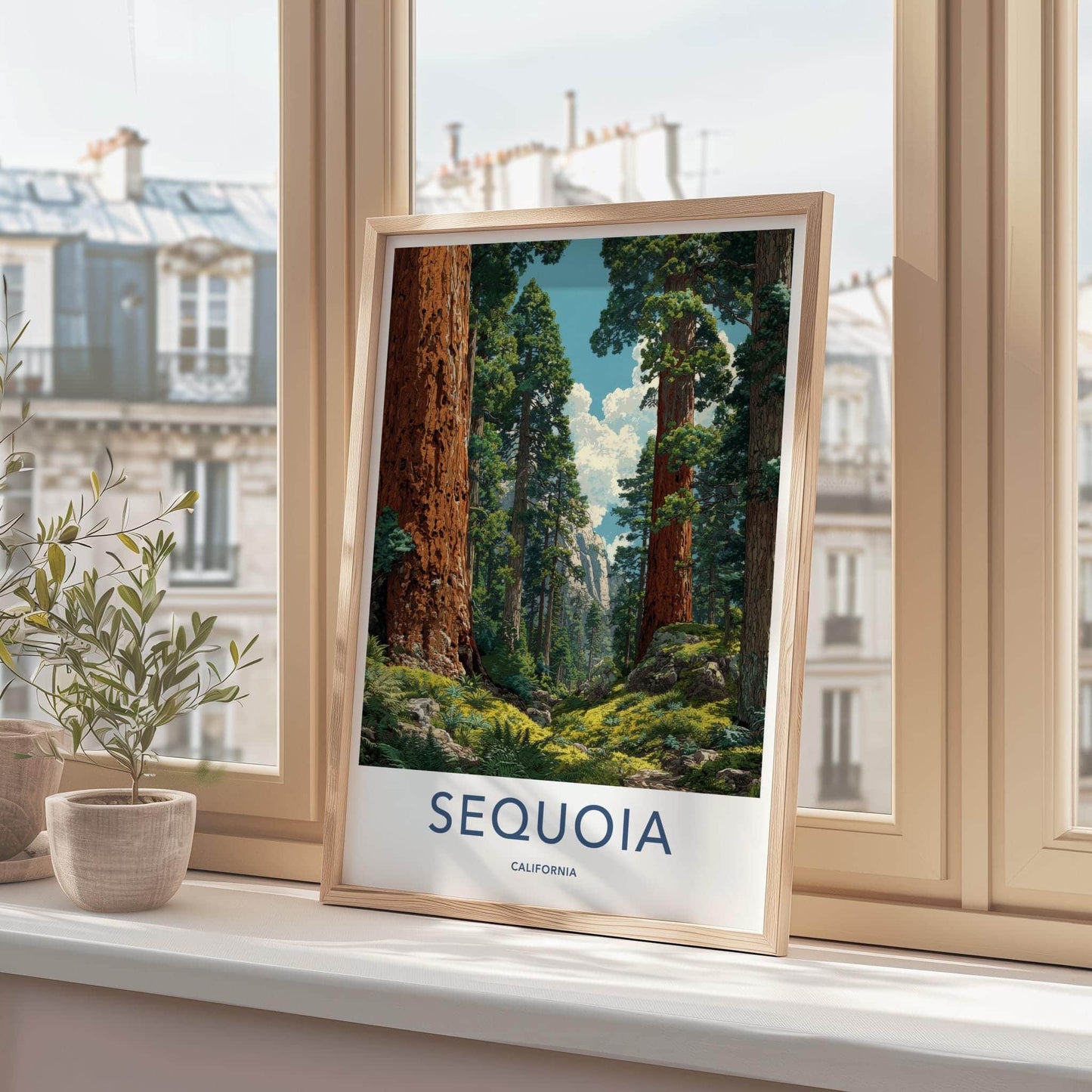Sequoia Poster - California Wall Art - Giant Redwood Forest Home Decor
