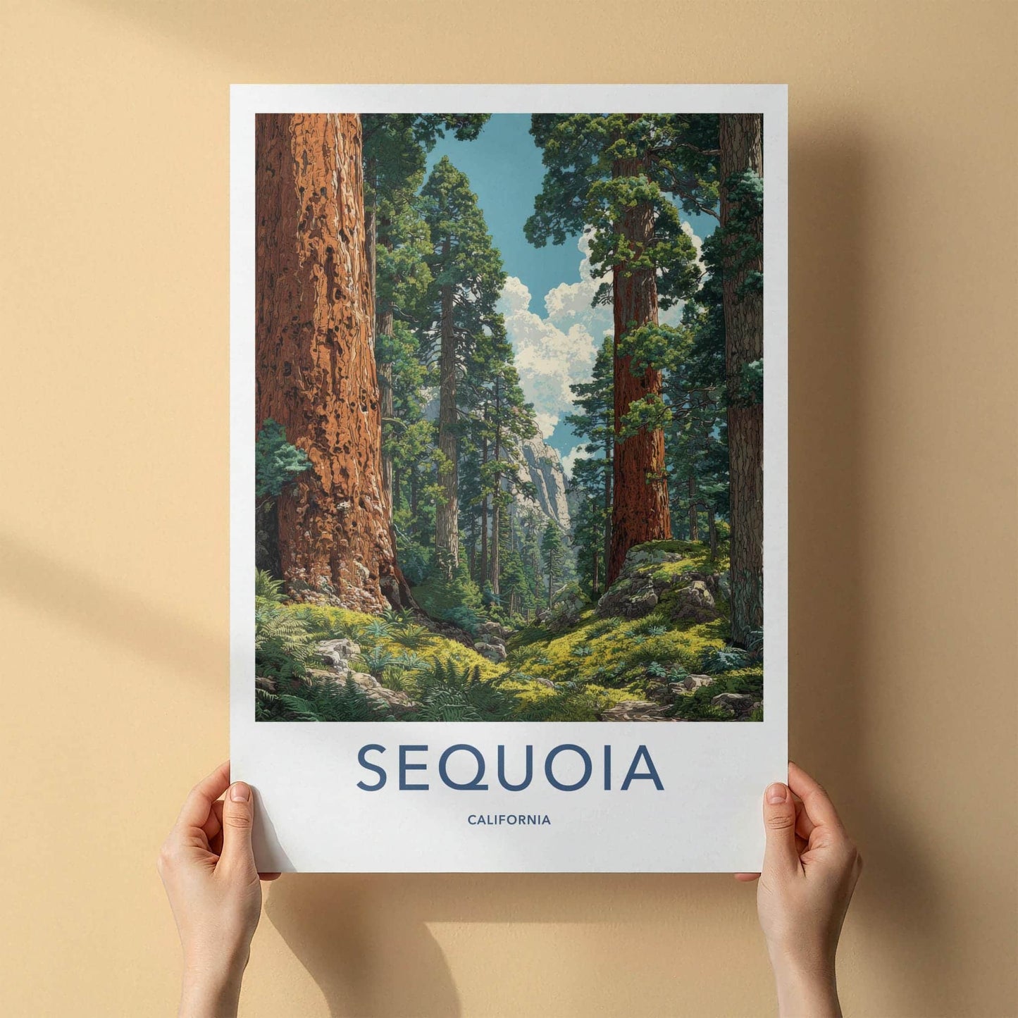Sequoia Poster - California Wall Art - Giant Redwood Forest Home Decor